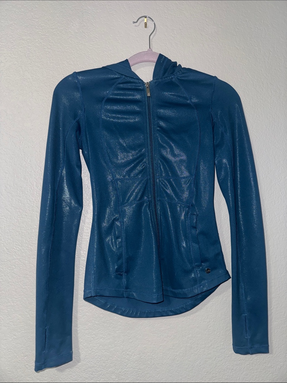 BuffBunny Teal Zip-Up Hooded Utility Jacket